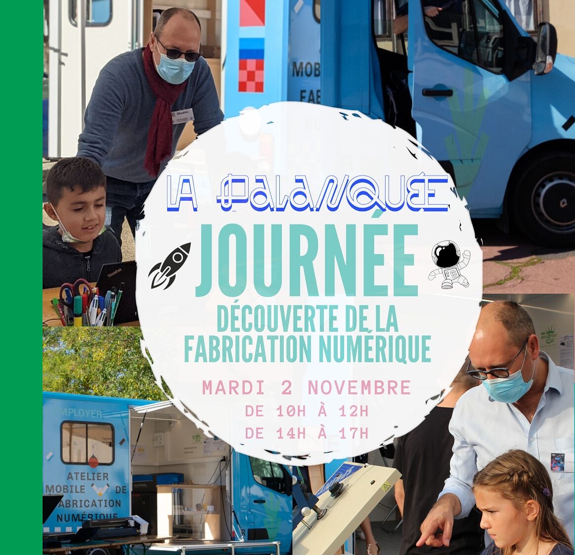 Lire la suite à propos de l’article Découverte de la fabrication numérique avec le Fablab mobile