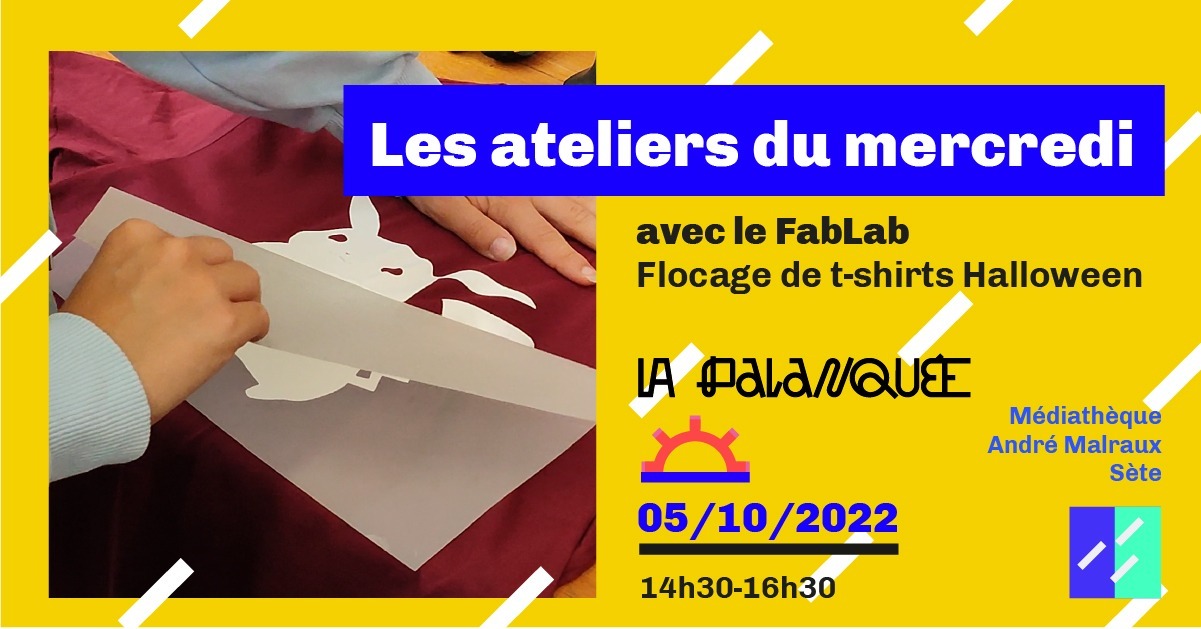 Lire la suite à propos de l’article Les ateliers du mercredi avec le FabLab – Flocage halloween