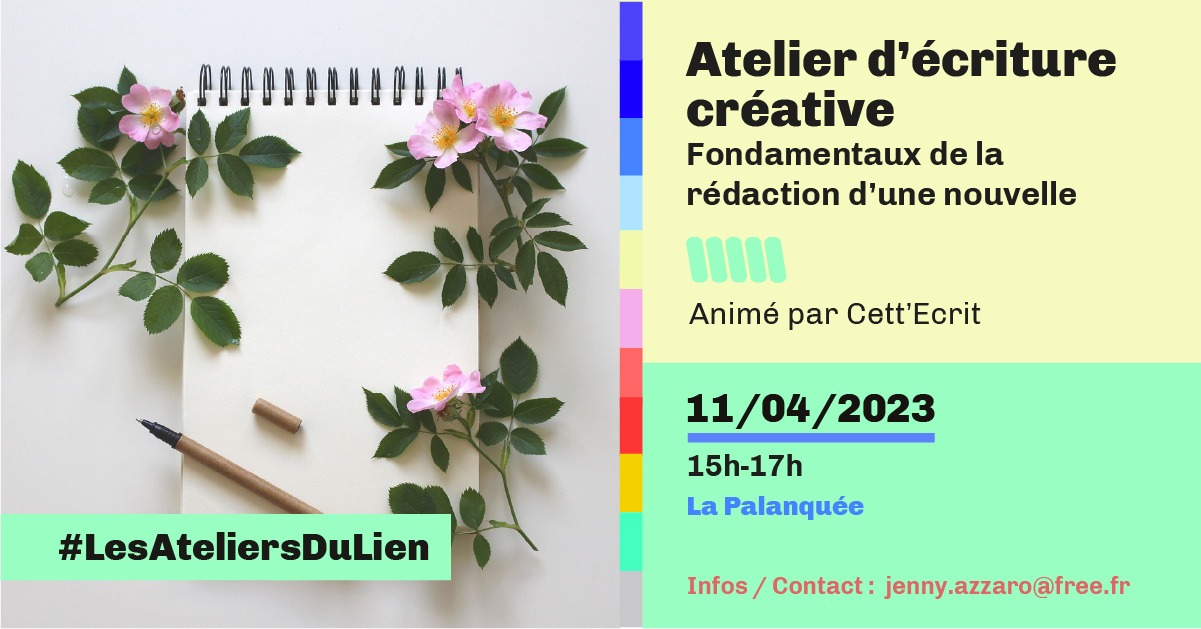 Lire la suite à propos de l’article AtelierDuLien : Atelier d’écriture – Fondamentaux de la rédaction d’une nouvelle