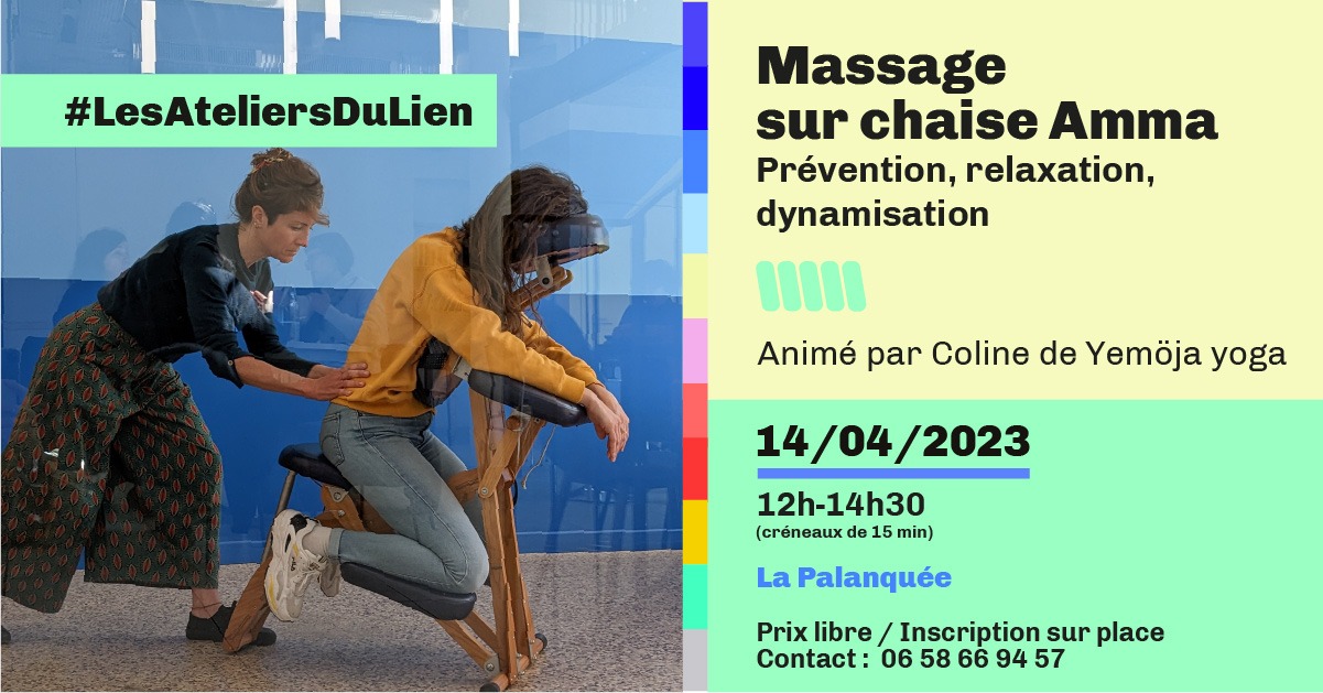 Lire la suite à propos de l’article AtelierDuLien – Massage sur chaise Amma