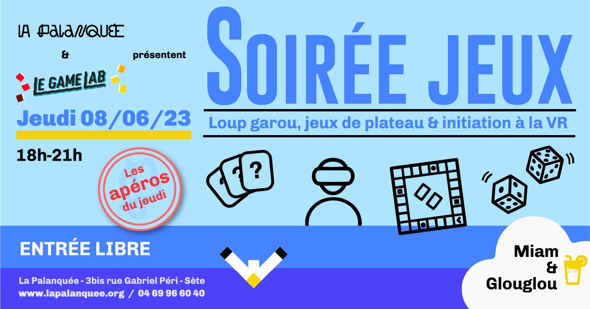 Lire la suite à propos de l’article “Les apéros du jeudi” – Soirée Jeux