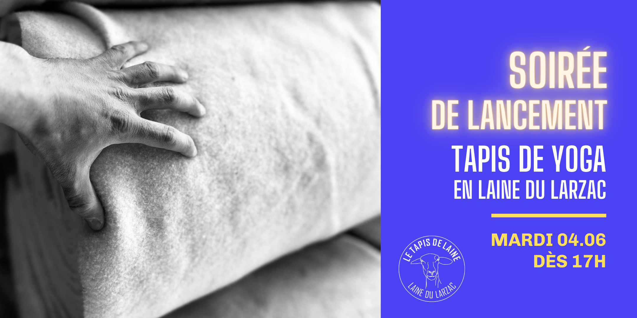 Soirée de lancement tapis de yoga en laine